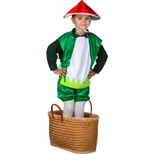 Грибочек с красной шапкой, карнавальный детский костюм